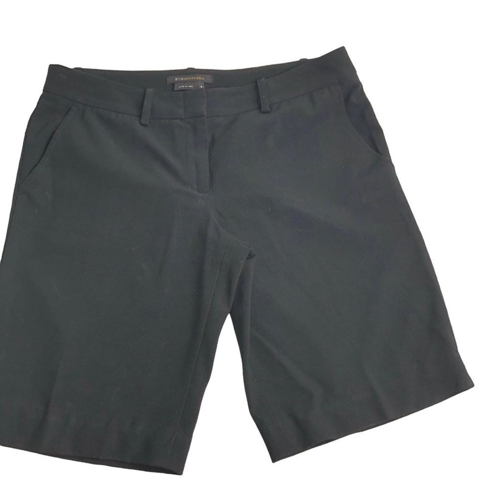 BCBG MAXAZRIA BLACK DRESSY SHORTS SZ 6